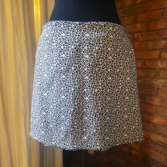 ZARA Leopard Front Knot/Gathered Mini Skirt - Size M - Picture 3 of 9